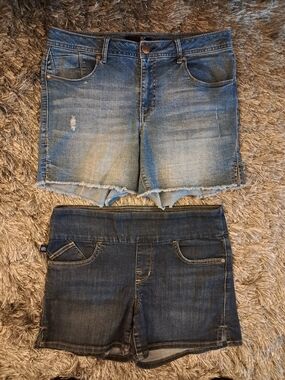 Womens Stretch Denim Shorts Bundle Rock & Republic + 1822  Size 12